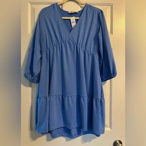 LOFT Women's Mini Dress in Soft Blue | Size 6 | NWT